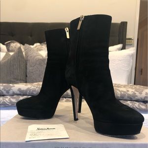 Jimmy Choo Black Suede Booties Size 36